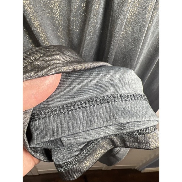 Guess Dolman Sleeve V-neck Metallic Stretch Jersey Dress Size 12 NWT - Picture 6 of 14